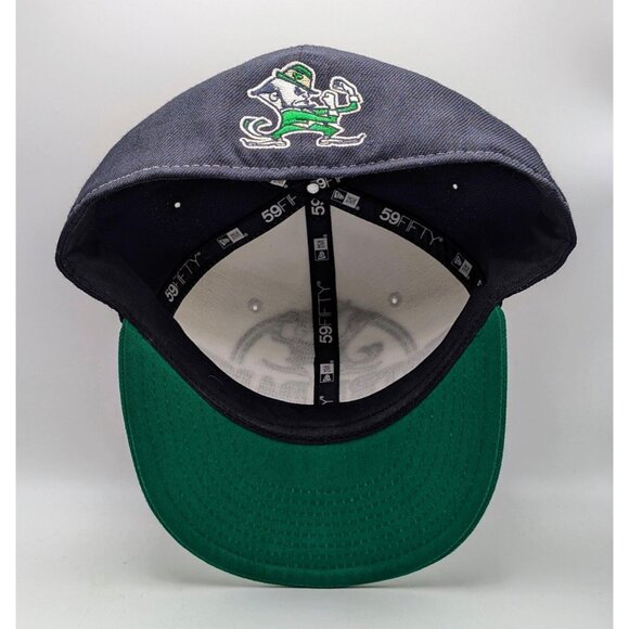 NOTRE DAME Fighting Irish Hat New Era 59Fifty University Fitted 7 1/2 Cap NCAA - Picture 3 of 6